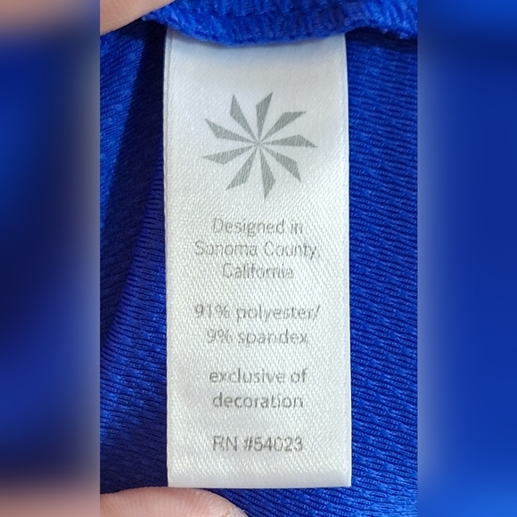 Athleta  Women's Blue Hooded Tunic Size 2X - Picture 6 of 15